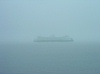 Ferry in the fog