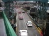 Vehicles leave