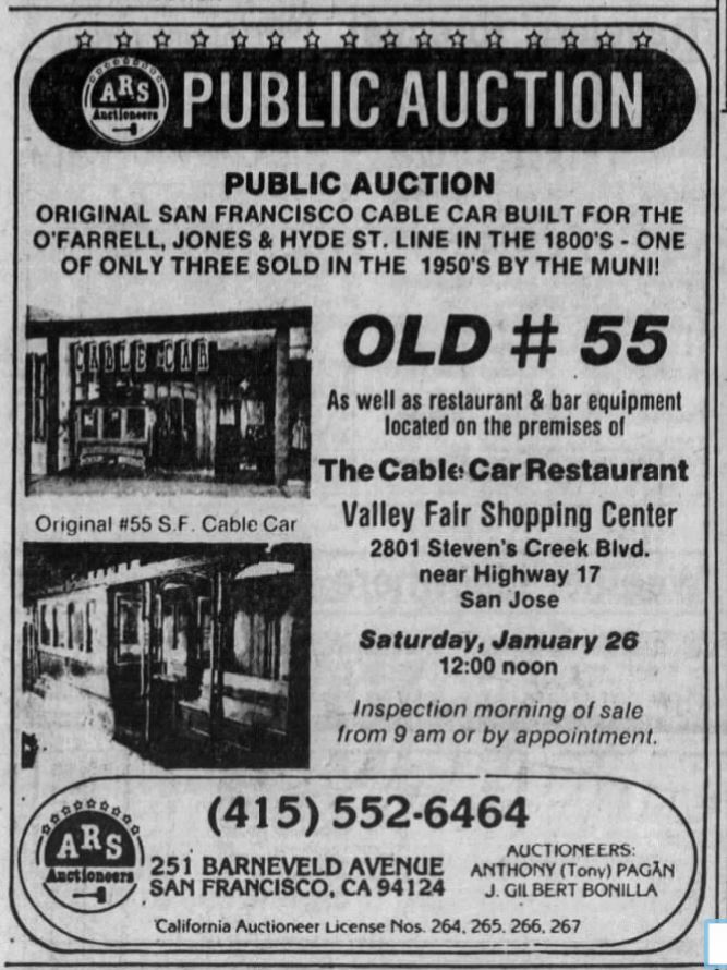 Cable Car Restaurant 19850120