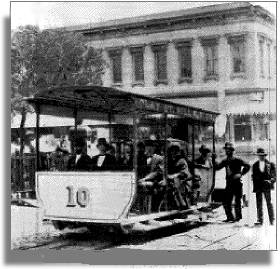HILL RAILROAD#10 DUMMY CABLE CAR~8x10 GLOSSY PHOTO 1873 SAN FRANCISCO'S CLAY ST 