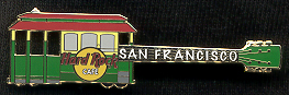Hard Rock Cable Car as Guitar Pin