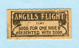 Angels Flight ticket 1930's