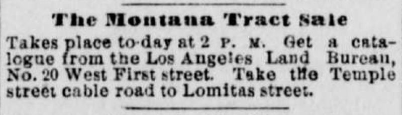 Temple Street real estate ad