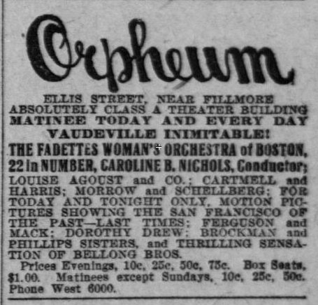 Orpheum ad