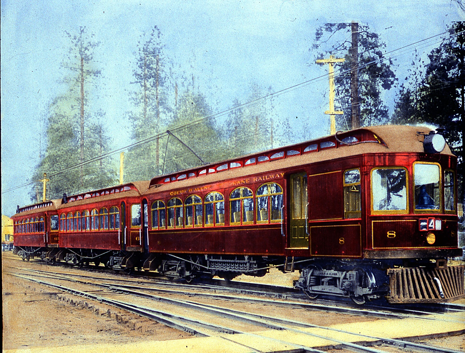 Coeur d'Alene and Spokane Railway car 8