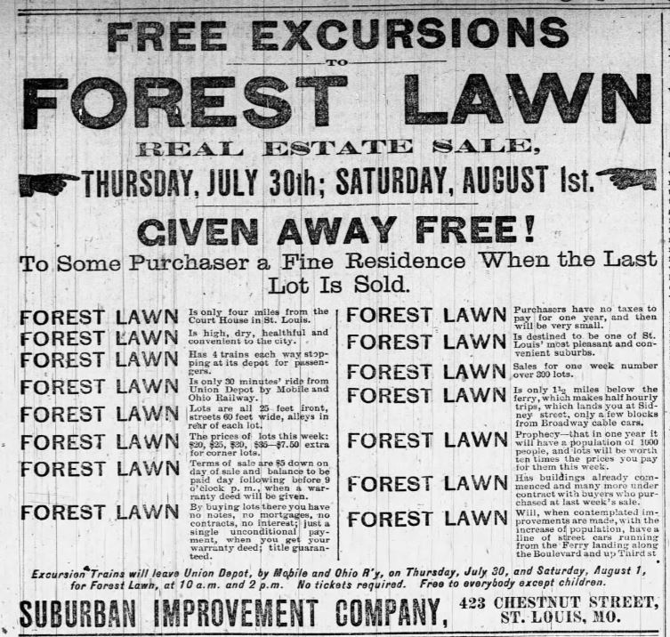 St Louis RR -- real estate ad