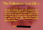 Folkestone Cliff Lift closing