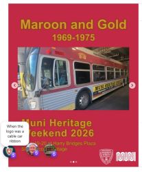 Maroon and gold bus wrap