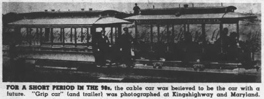 Missouri RR cable train