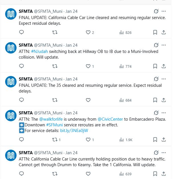 SFMTA Cal Cable traffic issue