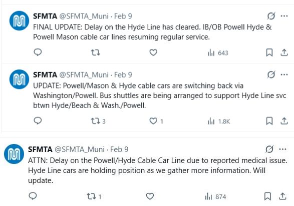 SFMTA Hyde car collides with auto