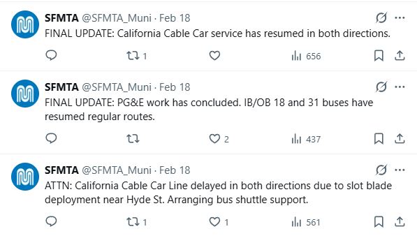 SFMTA Cal Cable slot brake