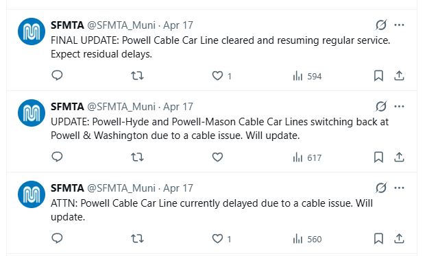 SFMTA Powell cable issue