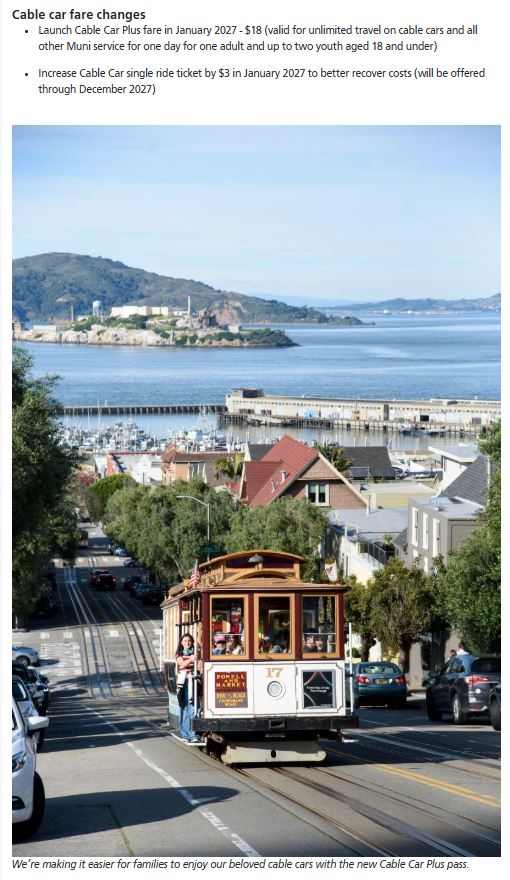 SFMTA fare changes
