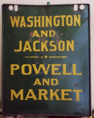 Washington/Jackson dash sign